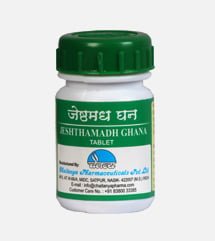 jeshthamadh ghana 500tab upto 20% off free shipping chaitanya pharmaceuticals